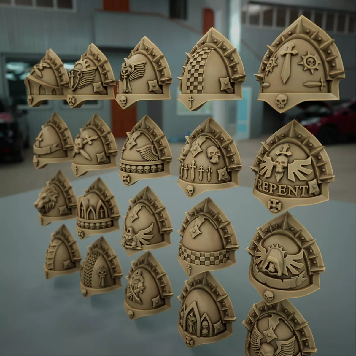 10-20x Gloomy Angel Shoulder Pad Variety Pack (Gothic)