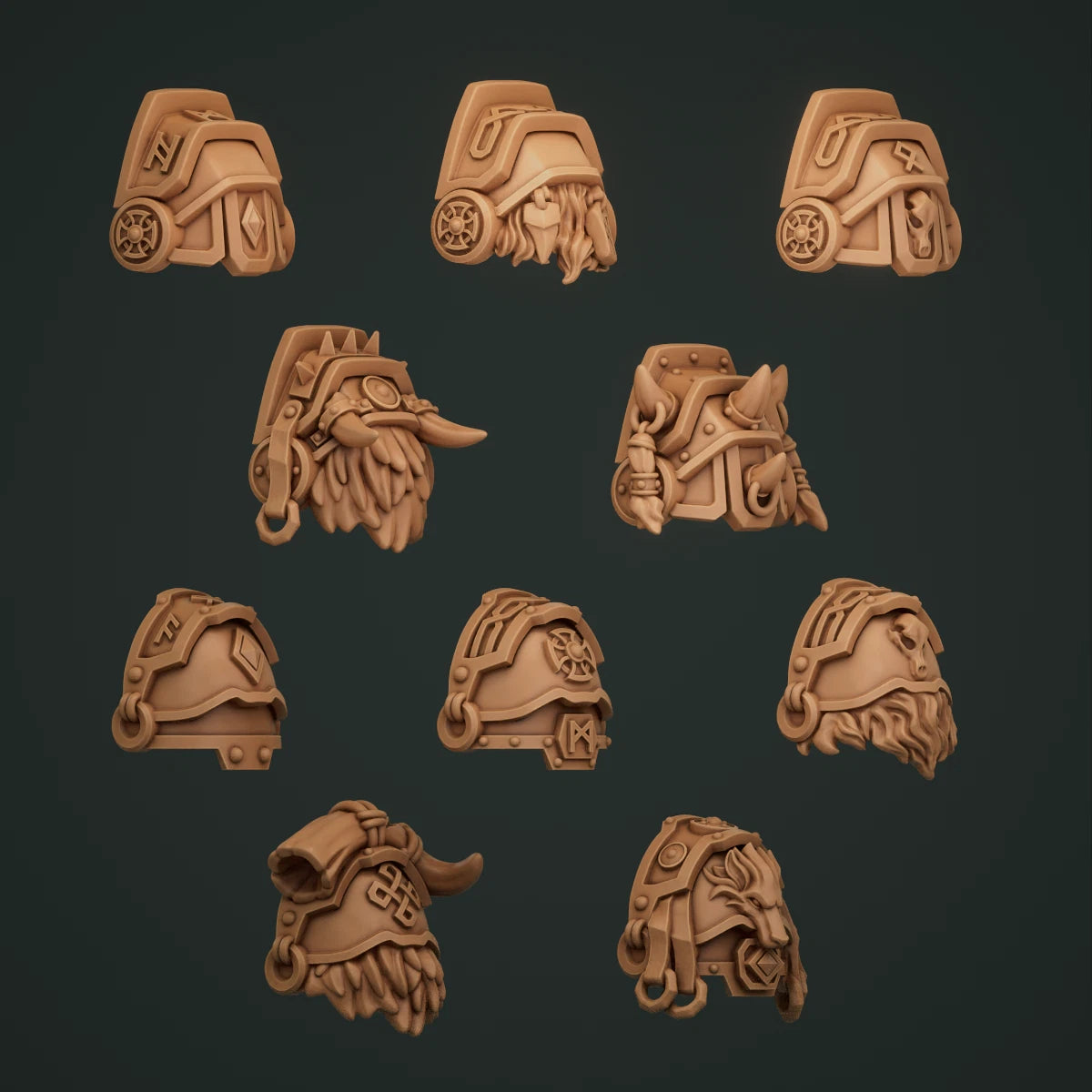 10-20x Space Vikings/Primal Hounds Gravitus Shoulder pads