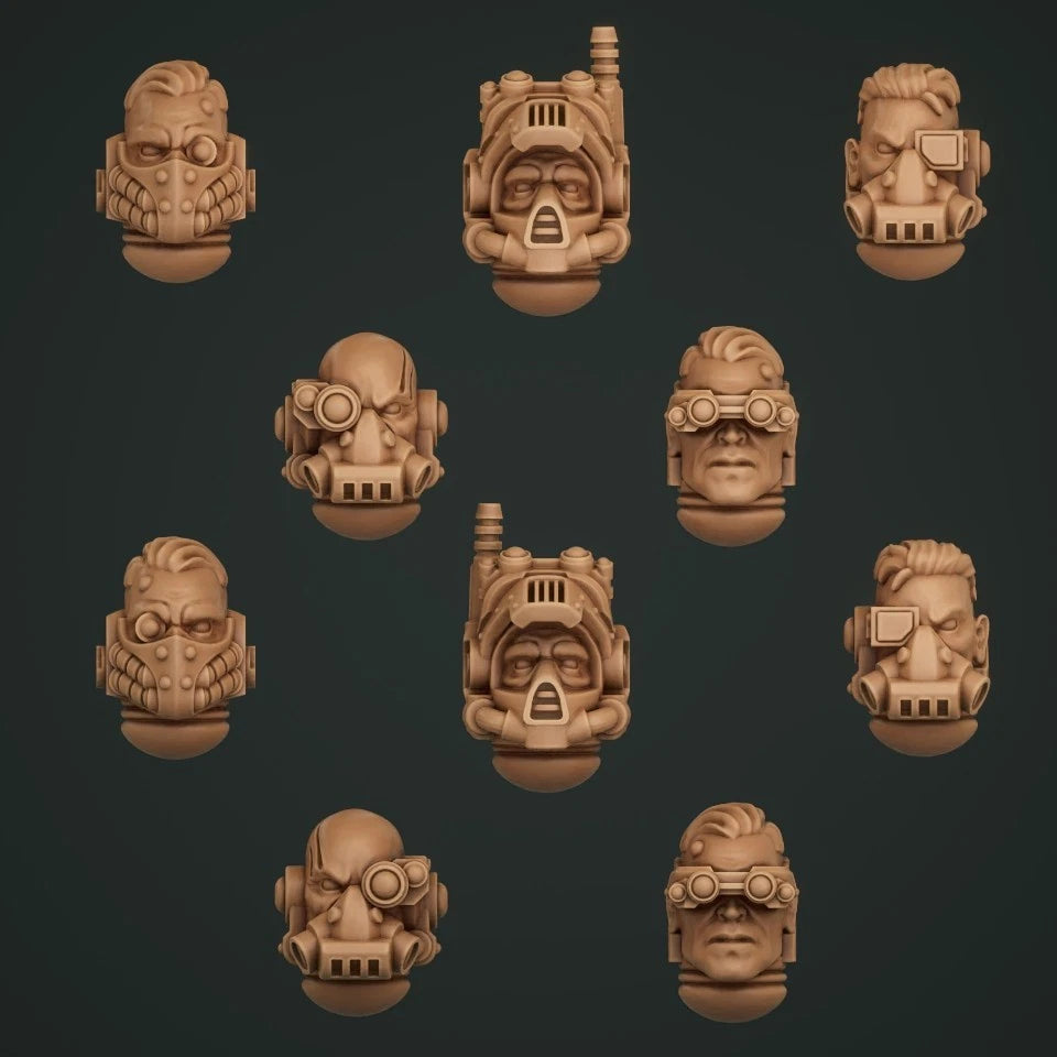 10-20x Tactical Bare Heads for Space Knights