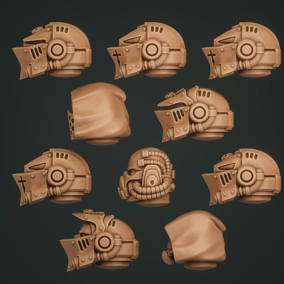 10-20x Terminator Heads for Gloomy Angel Space Knights
