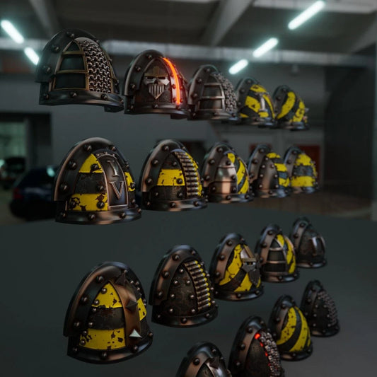 10-20x Iron Fighters Shoulder Pad Variety Pack (Style III)