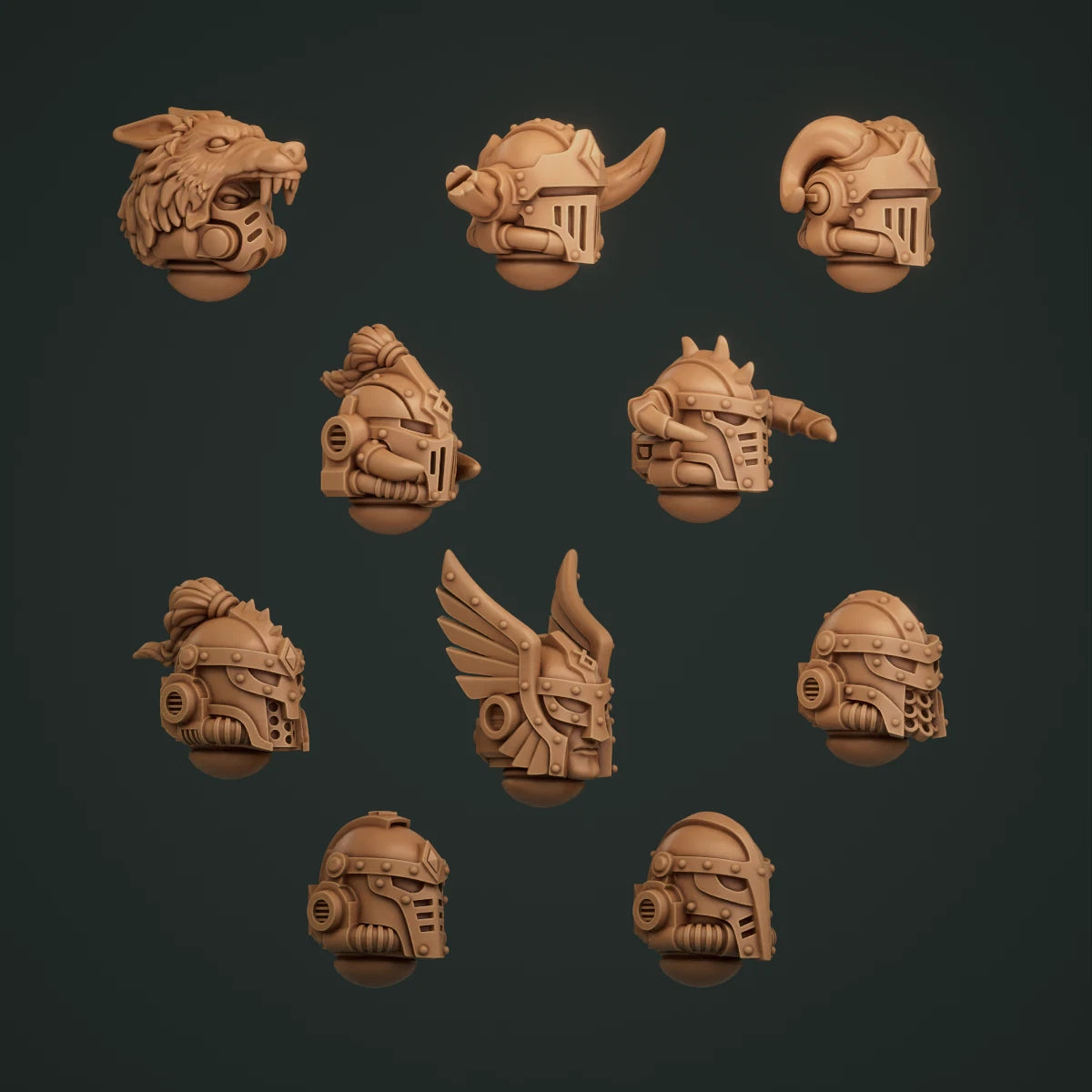 10-20x Space Vikings/Primal Hounds Helmets