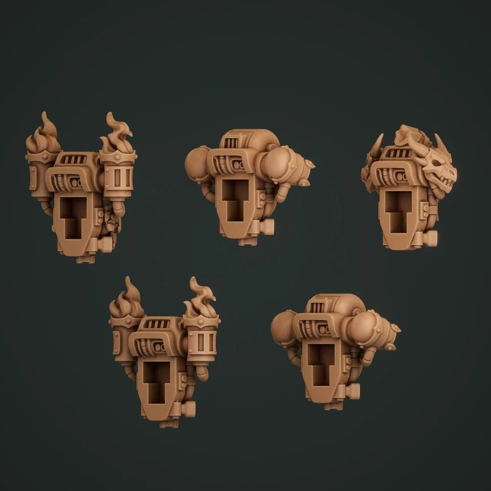 5-10x Anvil Wardens/Flame Lizard Marine Dragon Backpacks