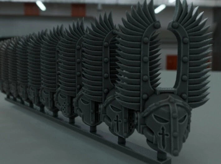 10-20x Gloomy Angels Tall Wing Variety Helmets