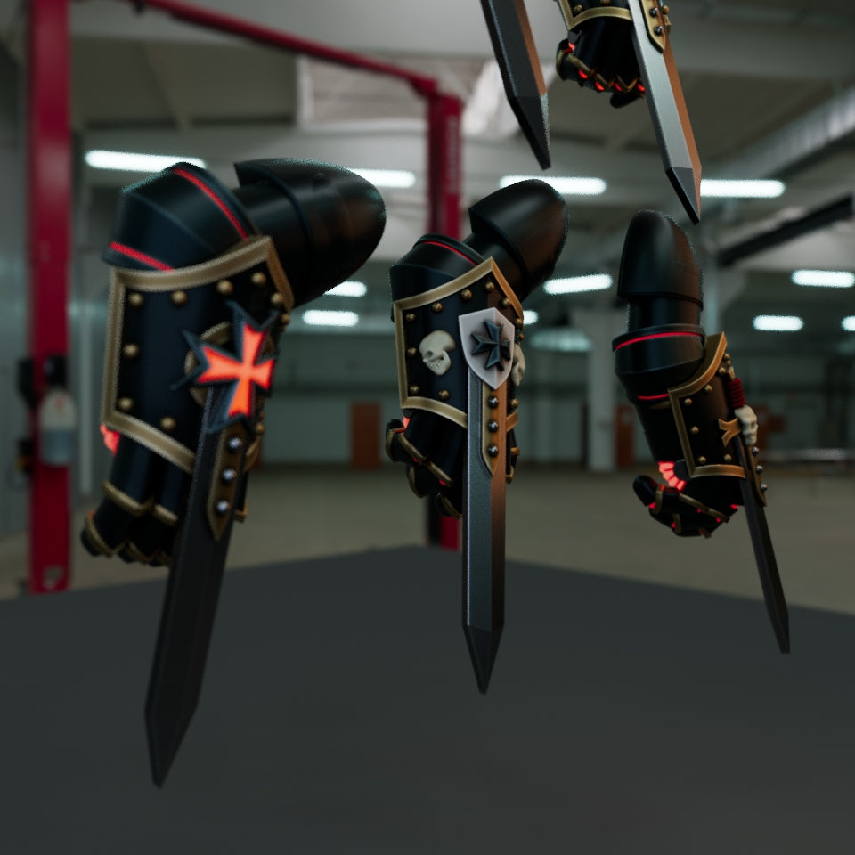5-10x Templar Crusader Blade Arms (claws)