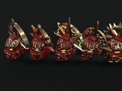 10-20x Sanguine Angels Crested Helmet Variety Pack