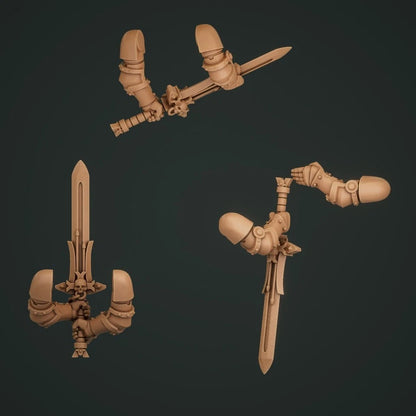 3-6x Templar Crusader Two Handed Swords