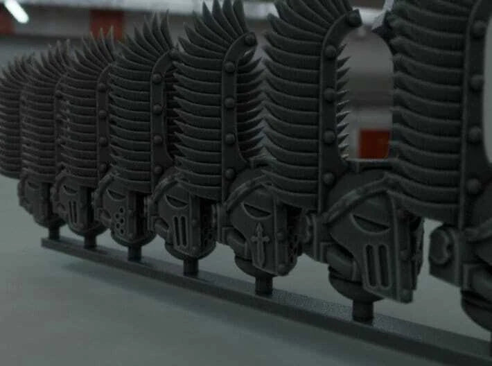 10-20x Gloomy Angels Tall Wing Variety Helmets