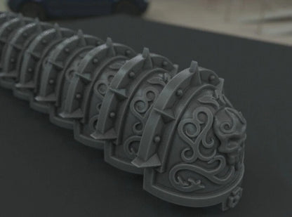 10-20x Veteran Shoulder Pads for Space Knights