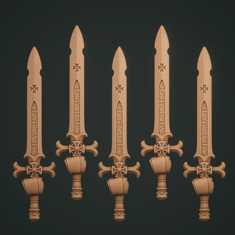 5-10x Terminator Swords for Templar Crusaders Space Knights