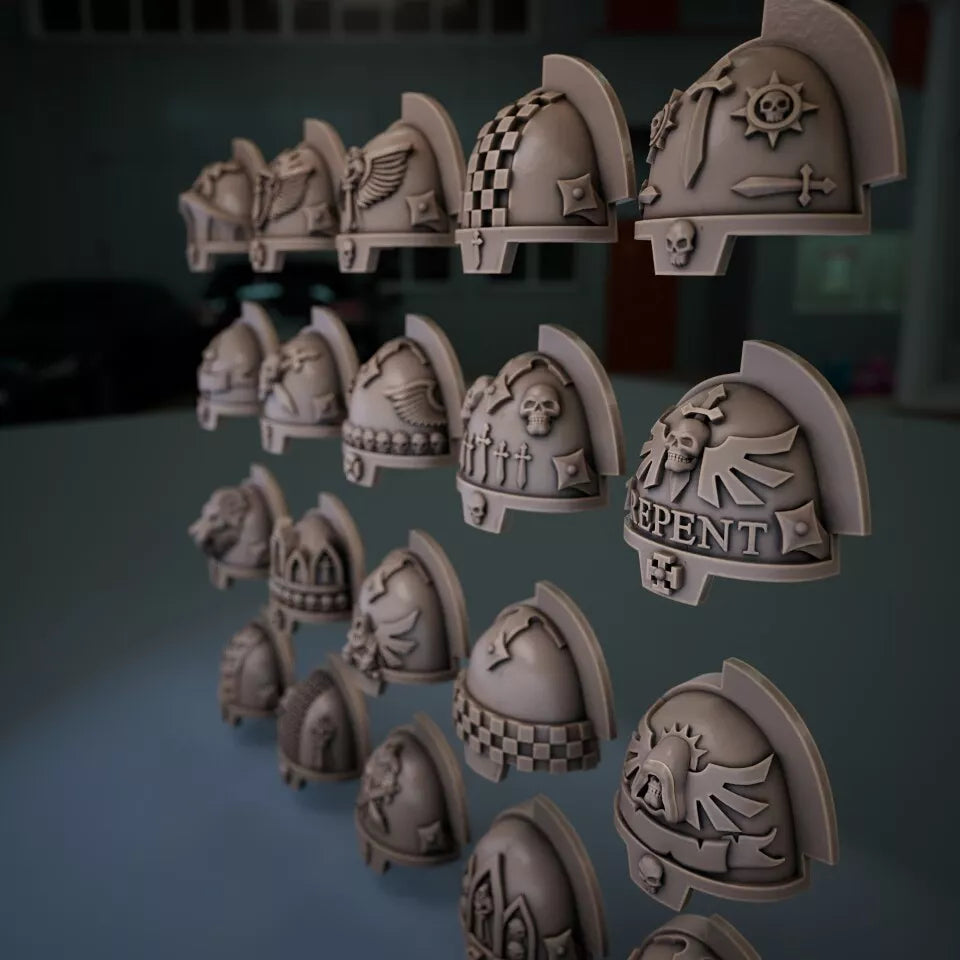 10-20x Gloomy Angel Shoulder Pad Variety Pack (Gravitus)