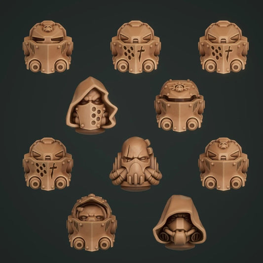 10-20x Terminator Heads for Gloomy Angel Space Knights
