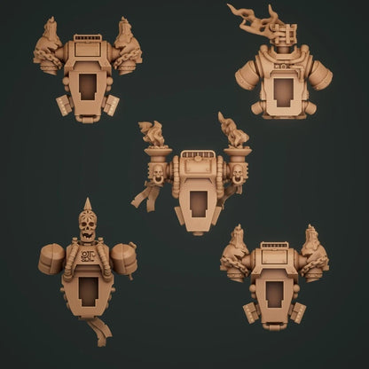 5-10x Backpacks for Templar Crusader Space Knights