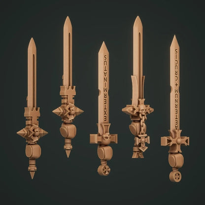 10-20x  Templar Crusader Variety Swords