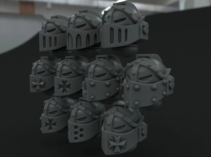 10-20x Templar Crusader Visor Variety Pack Helmets