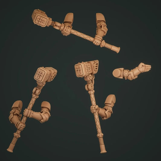 3-6x Templar Crusader Two Handed Power Hammers