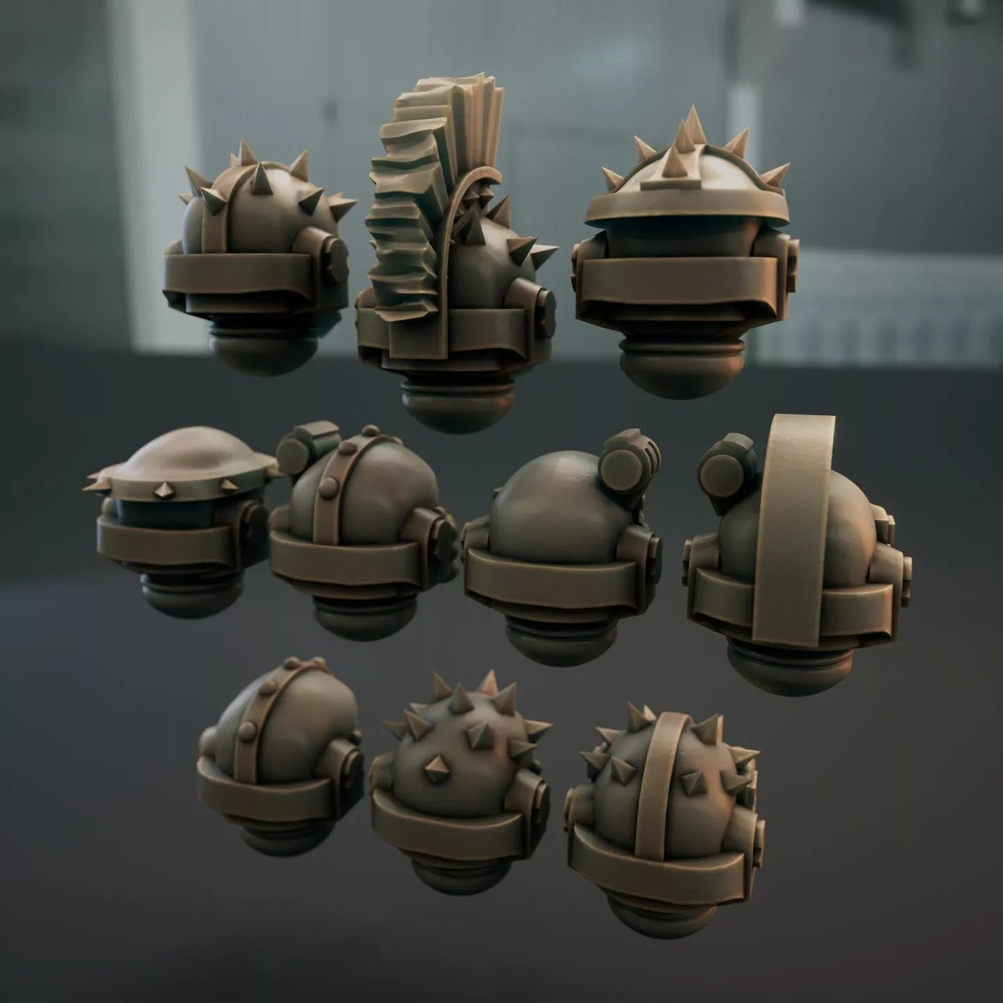 10-20x Iron Fighters Armored Helmet Variety Pack