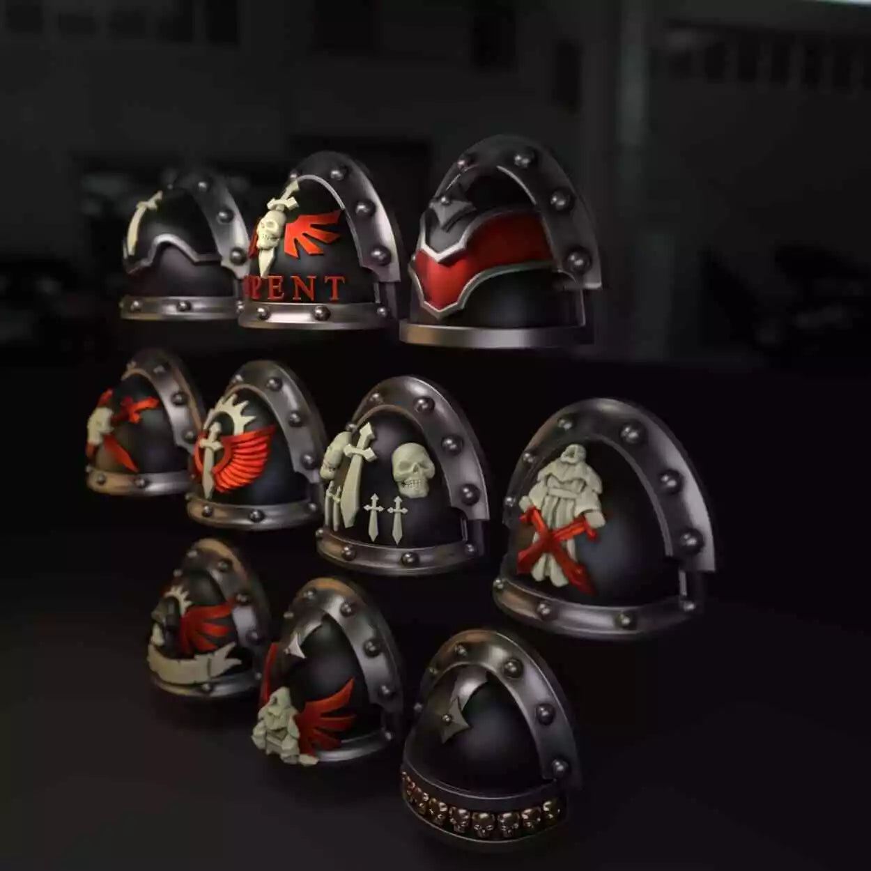 10-20x Gloomy Angel Shoulder Pad Variety Pack (Mk III)