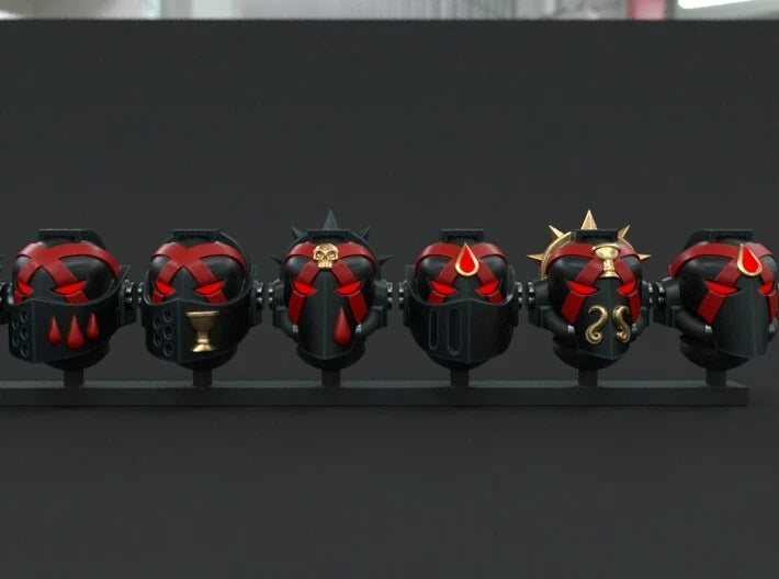 10-20x Sanguine Angel Death Team Helmets Variety