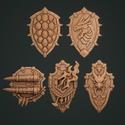 5-10x Anvil Wardens/Flame Lizard Marine Dragon Scale Shields