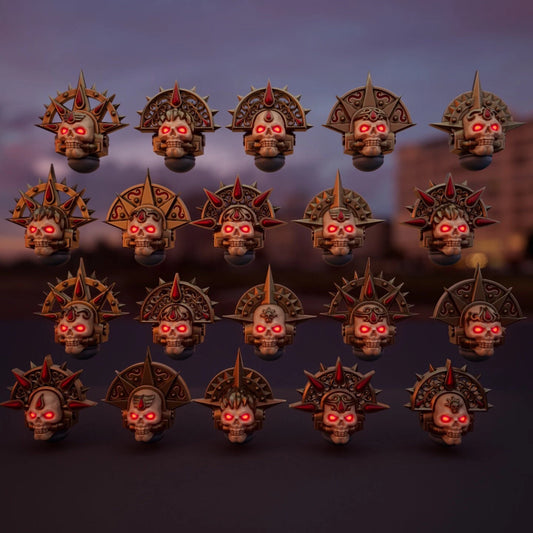 10-20x Sanguine Angels Skull Masks