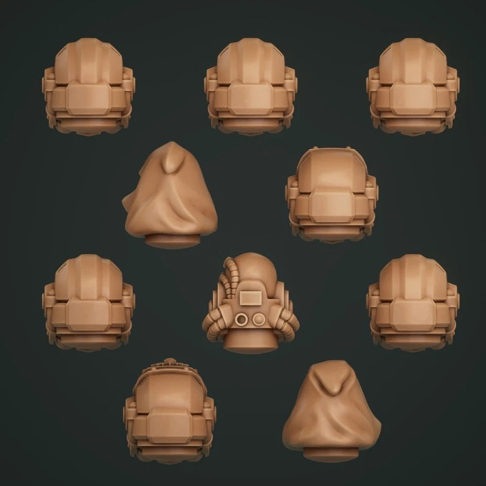 10-20x Terminator Heads for Gloomy Angel Space Knights
