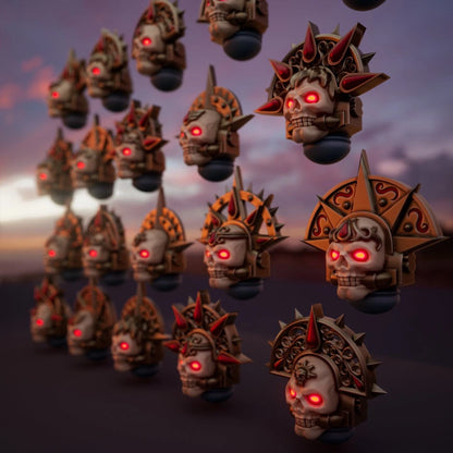 10-20x Sanguine Angels Skull Masks