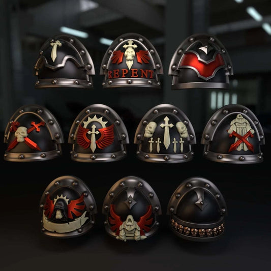 10-20x Gloomy Angel Shoulder Pad Variety Pack (Mk III)