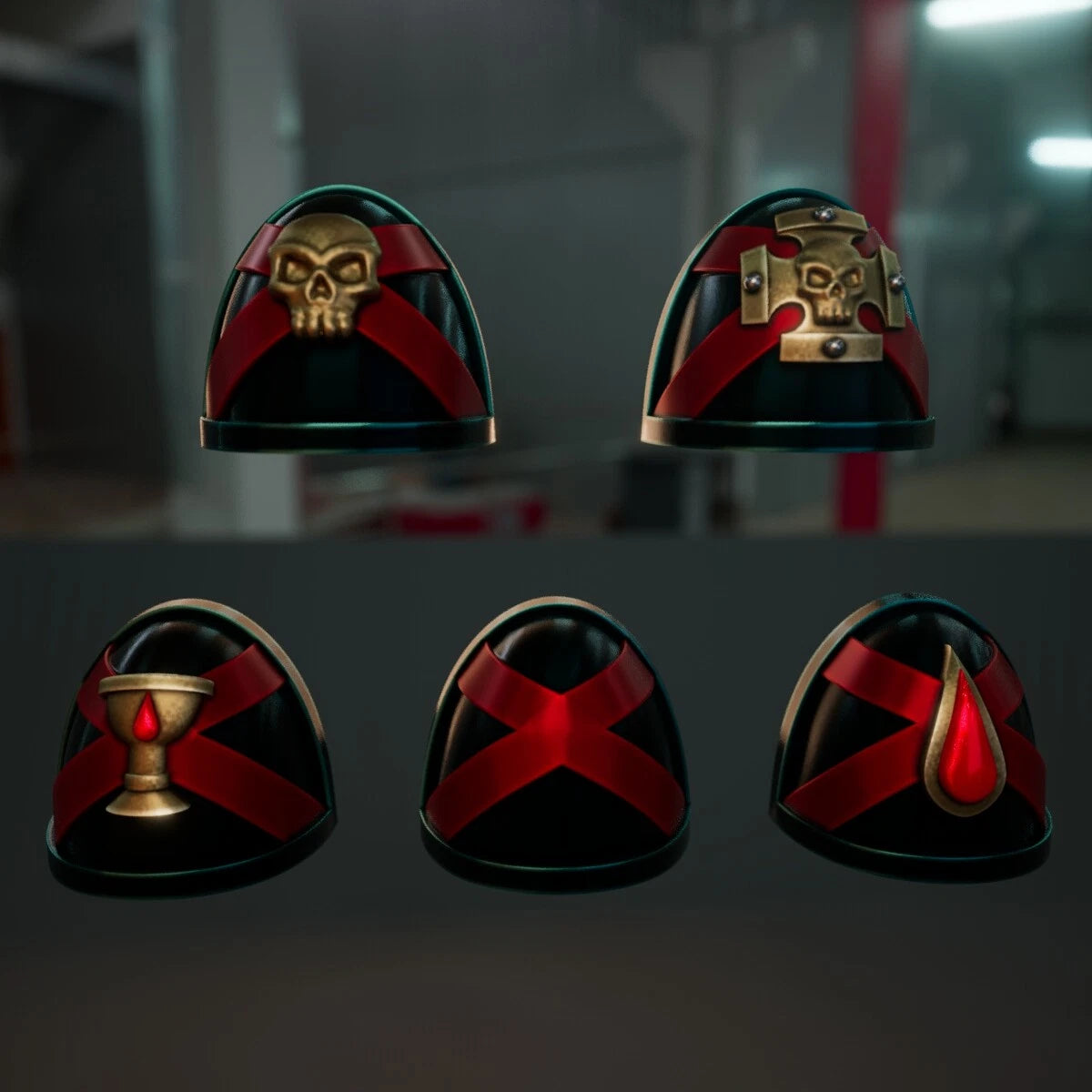 10-20x Sanguine Angel Death Team Standard Shoulder Variety Pack