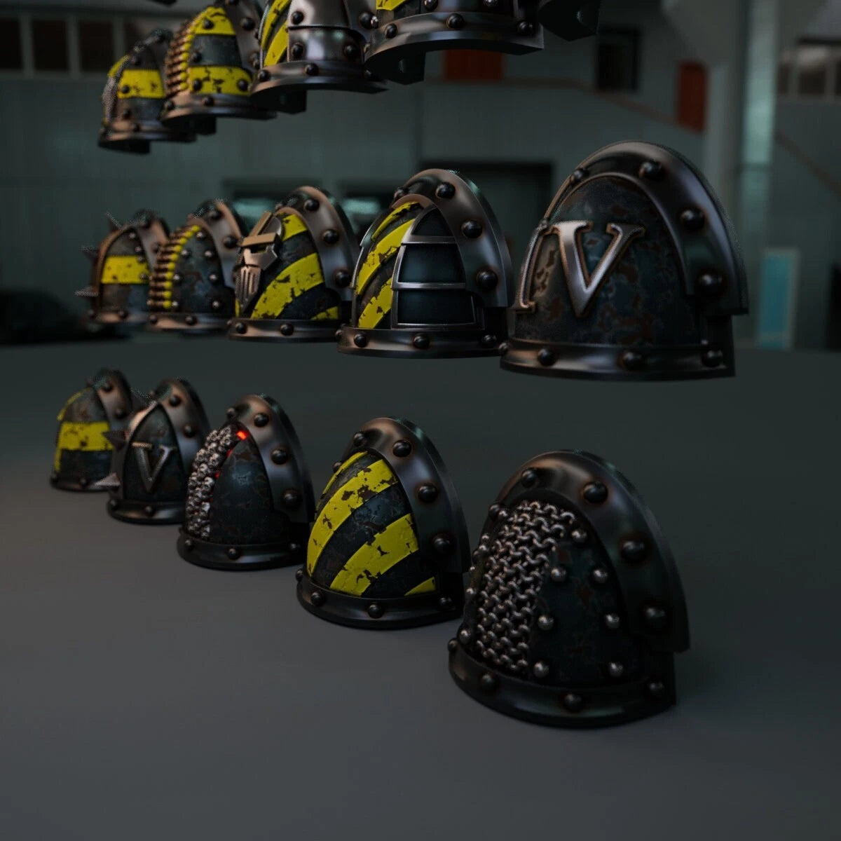 10-20x Iron Fighters Shoulder Pad Variety Pack (Style III)
