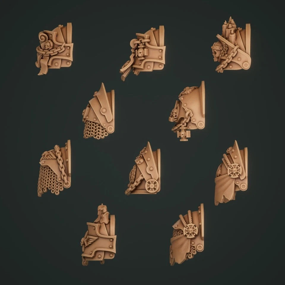 10-20x Terminator Shoulder Pads for Templar Crusader Space Knights