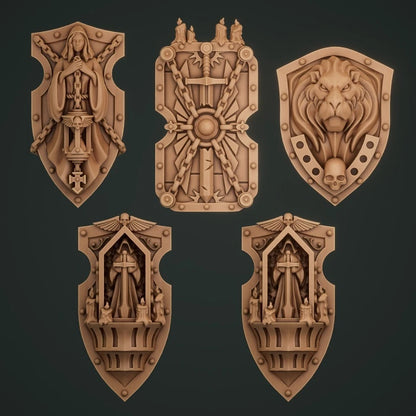 5-10x Gloomy Angel Gothic Shields