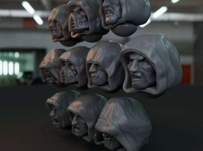 10-20x Hooded Faces For Gloomy Angels