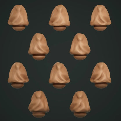 10-20x Gloomy Angels Alternate Hooded Faces for Space Knights