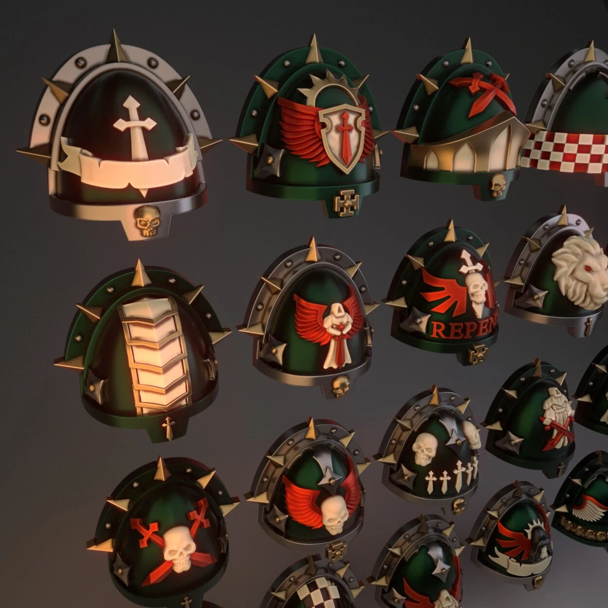 10-20x Gloomy Angel Shoulder Pad Variety Pack (Mk X)