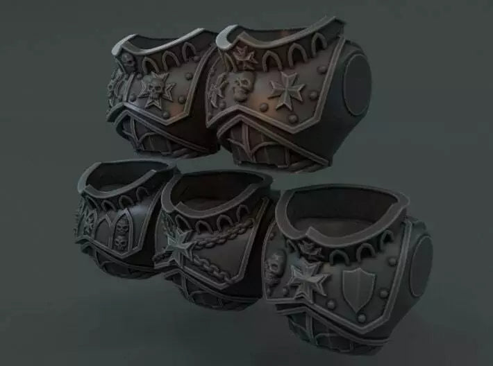 5-10x Templar Crusader Veteran Torsos Variety Pack