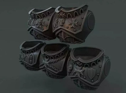 5-10x Templar Crusader Veteran Torsos Variety Pack