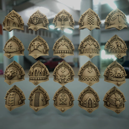 10-20x Gloomy Angel Shoulder Pad Variety Pack (Gothic)