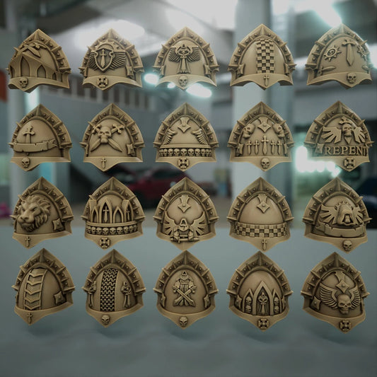 10-20x Gloomy Angel Shoulder Pad Variety Pack (Gothic)