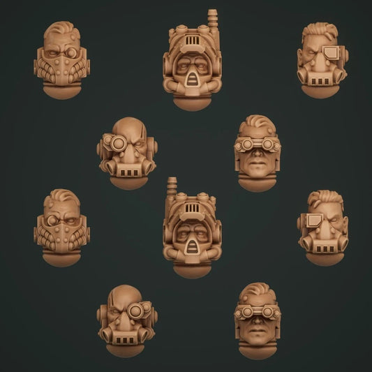 10-20x Tactical Bare Heads for Space Knights
