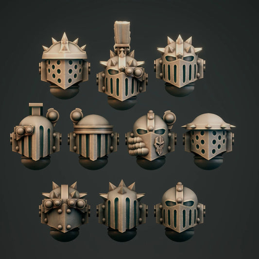 10-20x Iron Fighters Armored Helmet Variety Pack