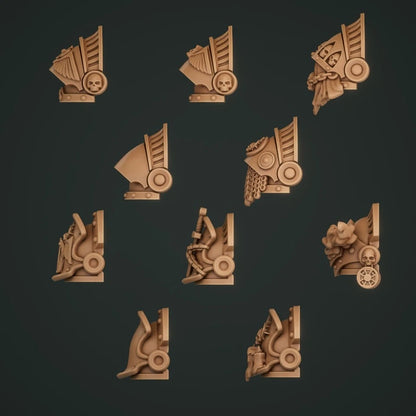 10-20x Terminator Shoulder Pads for Gloomy Angel Space Knights
