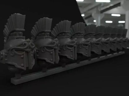 10-20x Spartan Plume Helmets