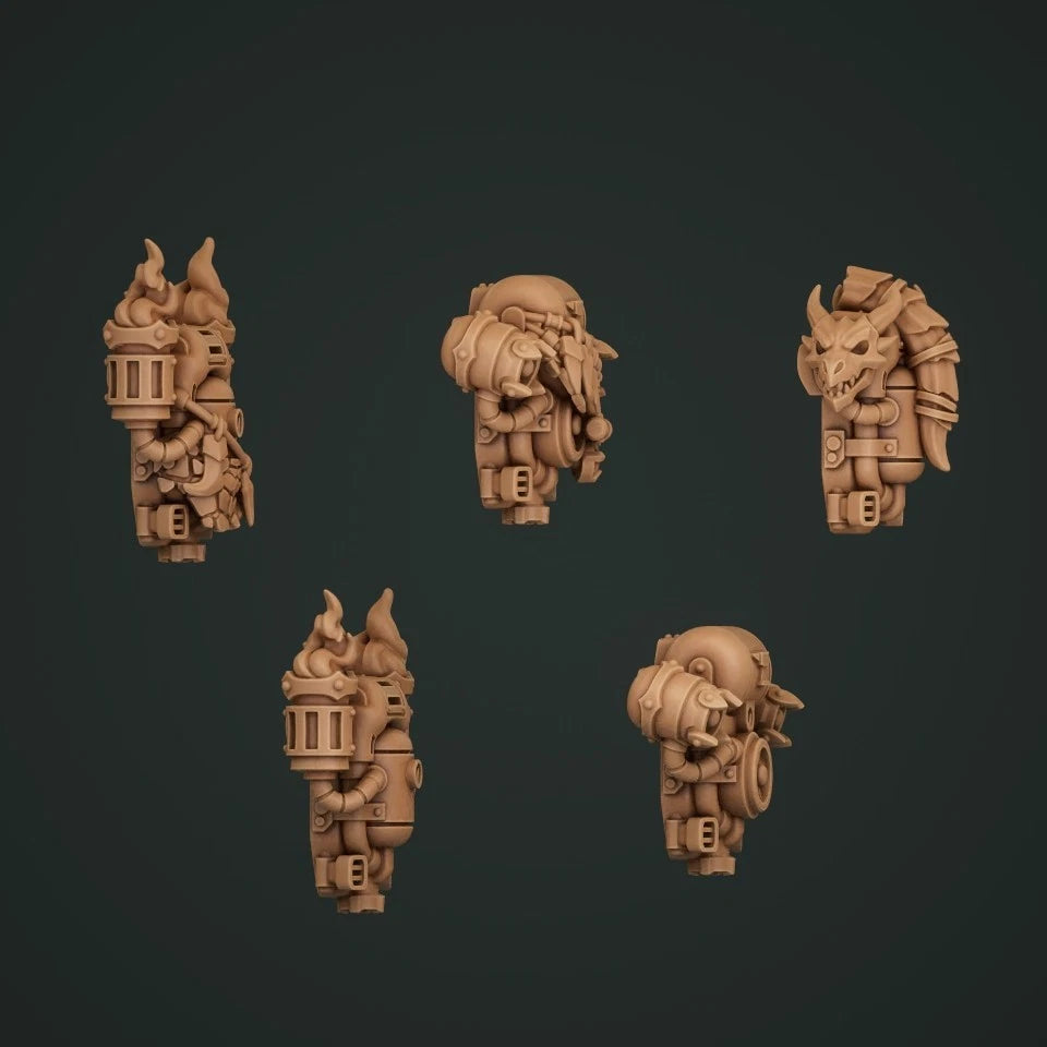 5-10x Anvil Wardens/Flame Lizard Marine Dragon Backpacks