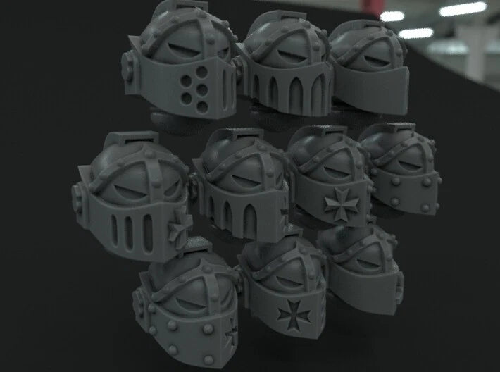 10-20x Templar Crusader Visor Variety Pack Helmets