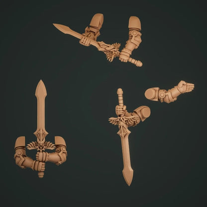 3-6x Gloomy Angel Two Handed Swords