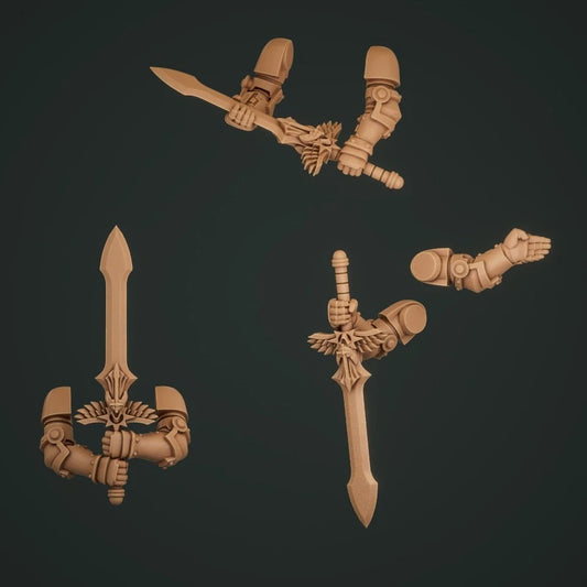 3-6x Gloomy Angel Two Handed Swords