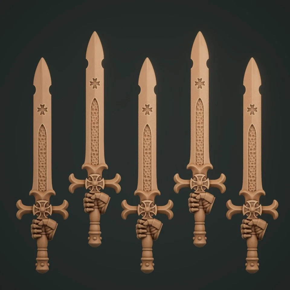 5-10x Terminator Swords for Templar Crusaders Space Knights