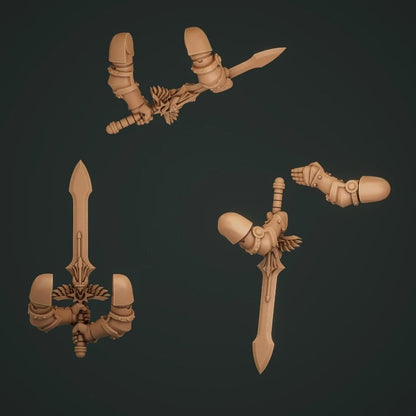 3-6x Gloomy Angel Two Handed Swords