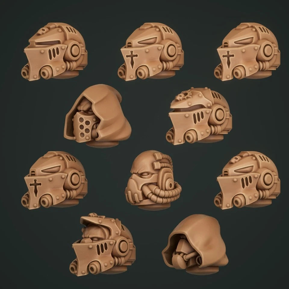 10-20x Terminator Heads for Gloomy Angel Space Knights
